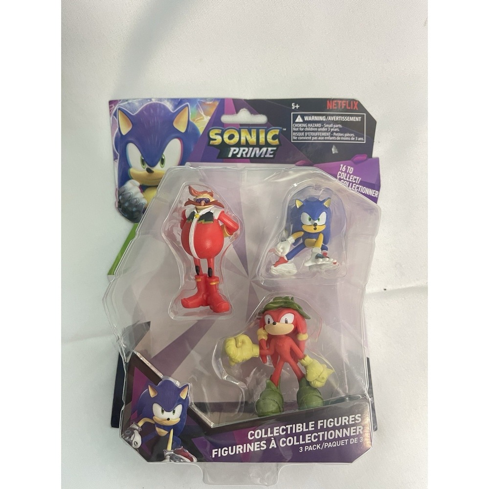Sega NETFLIX Series SONIC PRIME‎ Collectible Figures SEALED (3-Pack) - NEW BinB